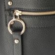 FRENCHY, crossbody leather bag L, black color - details