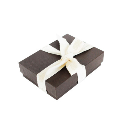 Grained leather zippy cardholder "LOUIS", black color, unisex - gift box