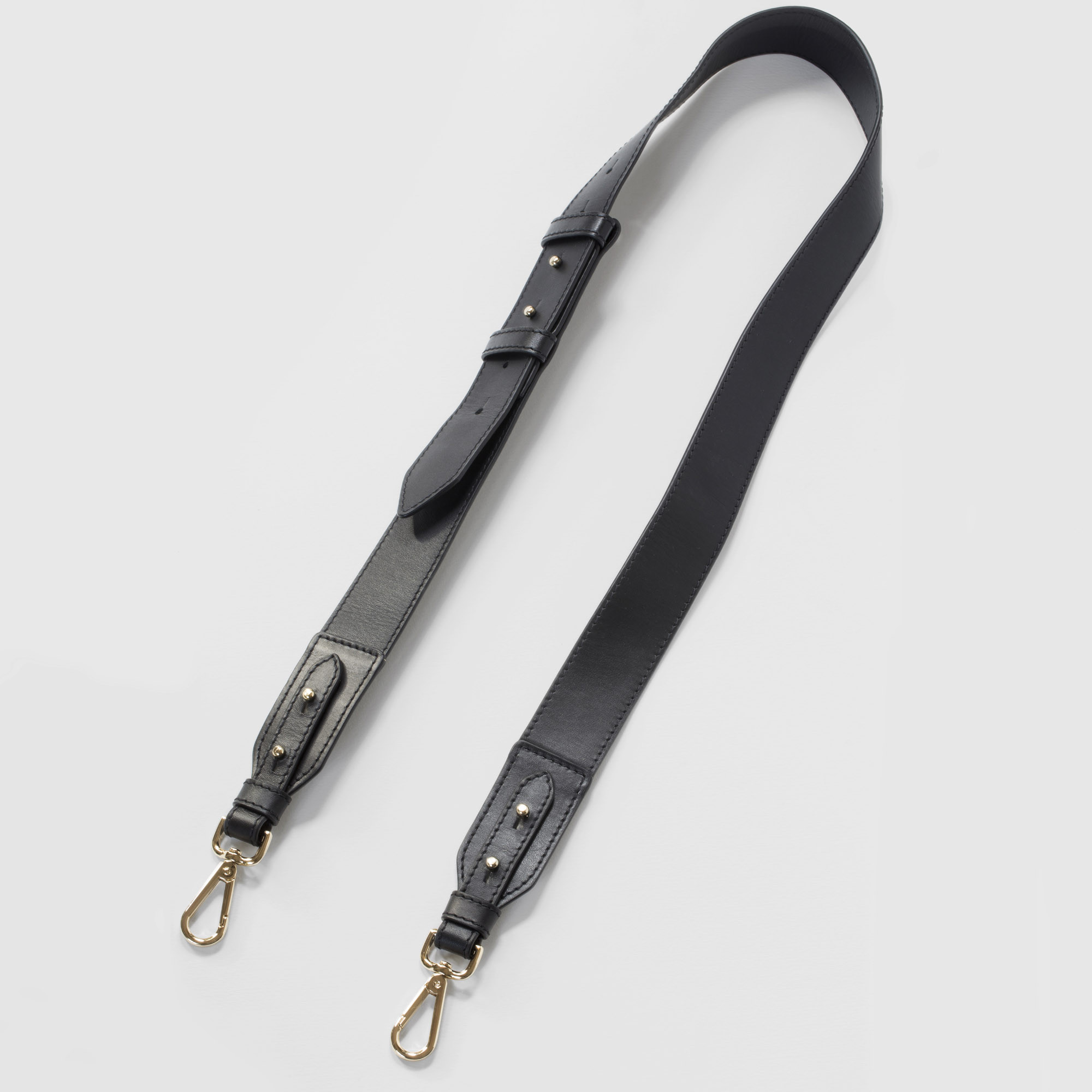 Adjustable leather shoulder strap