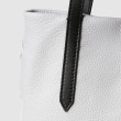 ”SUZANNE” - M, soft deerskin leather, light grey colour - handmade stitching