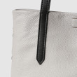”SUZANNE” - M, soft deerskin leather, grey colour - handmade stitching