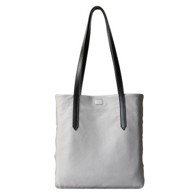 ”SUZANNE” - M, soft deerskin leather, grey colour - front view