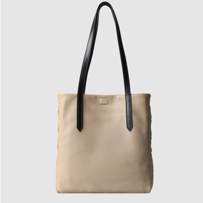 ”SUZANNE” - M, soft deerskin leather, beige colour - front view