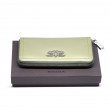KYOTO, continental wallet in varnished leather, magic green color - on the gift box