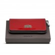 KYOTO, continental wallet in varnished leather, red color - on the gift box
