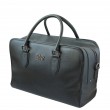 48h leather handbag for woman or man in black color - side view