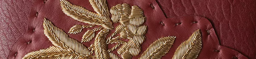 Hand Embroidered Leather pouches